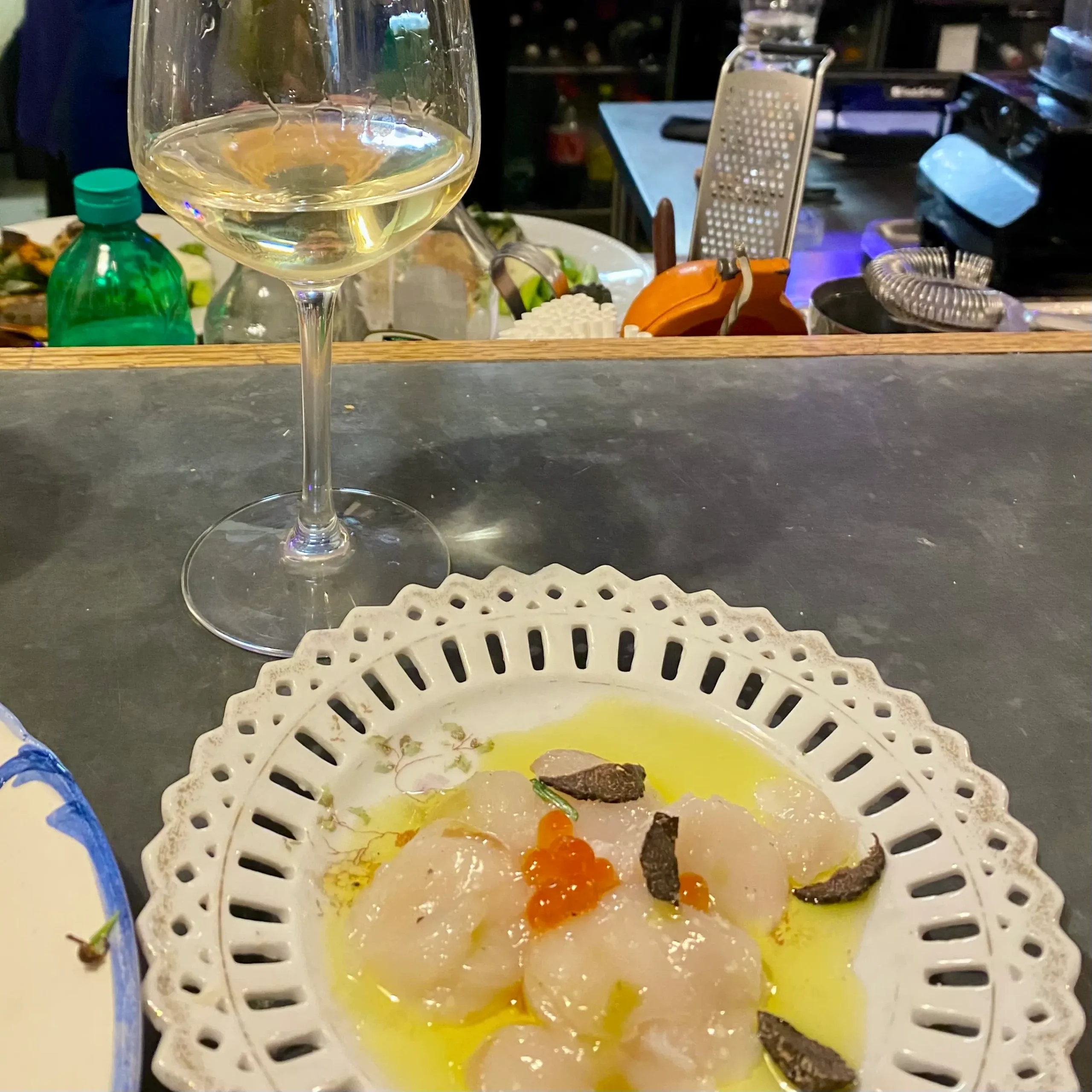 Plat de St Jacques au Bouillon Maurel Montpellier